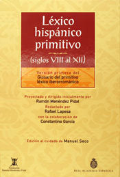 Léxico hispánico primitivo, de Real Academia Española (Comisión de Gramática) | portada del libro