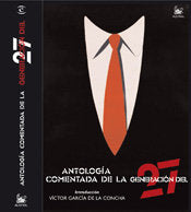 Antolog¡a comentada de la generación del 27, de AA.VV. | portada del libro