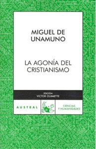 Agonía del cristianismo, de Unamuno | portada del libro