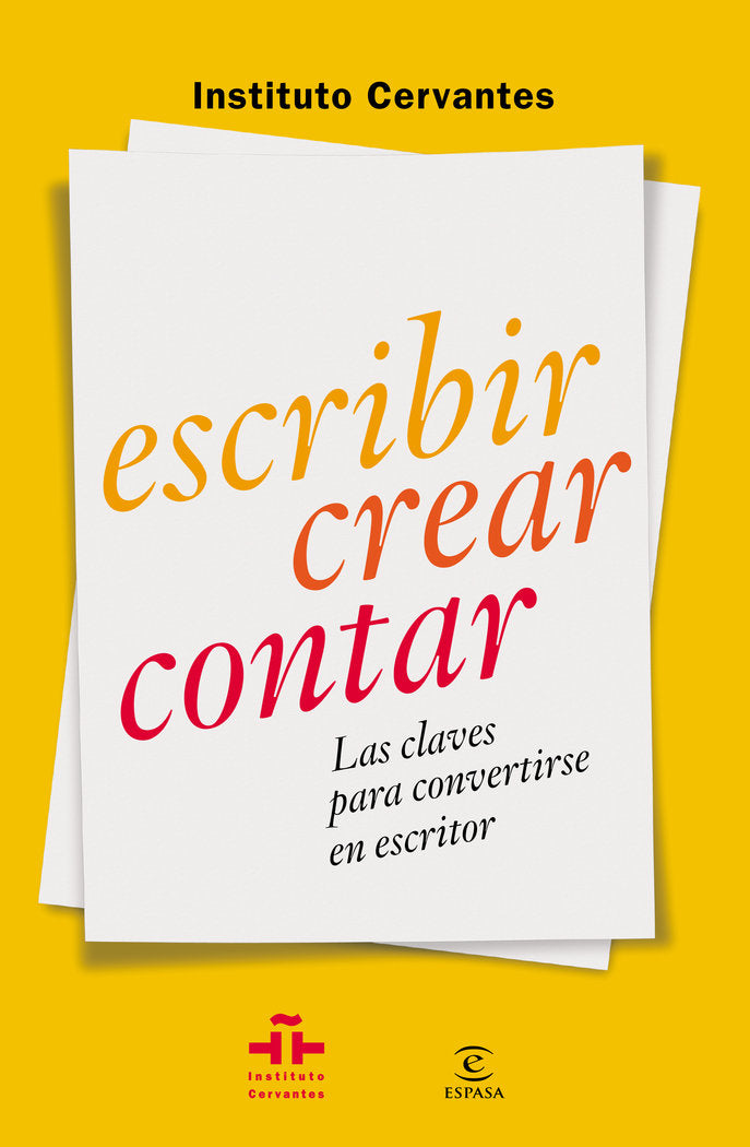 Escribir crear contar, de Instituto Cervantes | portada del libro