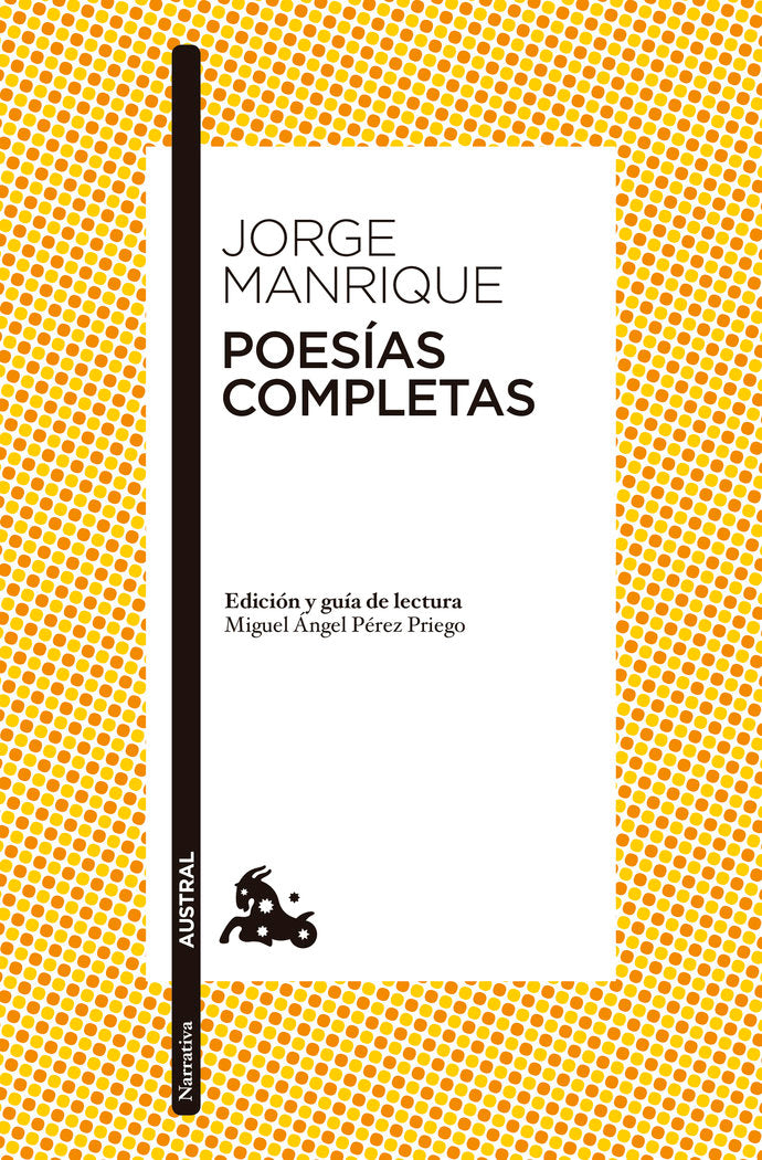 Poesías completas, de Manrique, Jorge | portada del libro