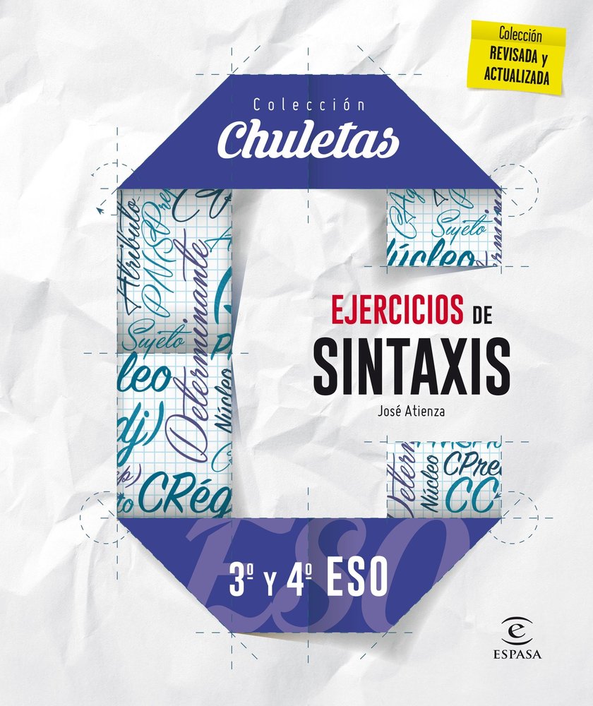 Ejercicios de sintaxis 3º y 4º para la ESO, de Atienza Marmolejo, José | portada del libro