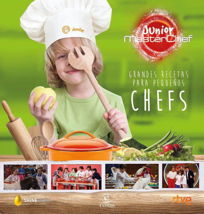 Grandes recetas para pequeños chefs, de Shine#CR TVE | portada del libro
