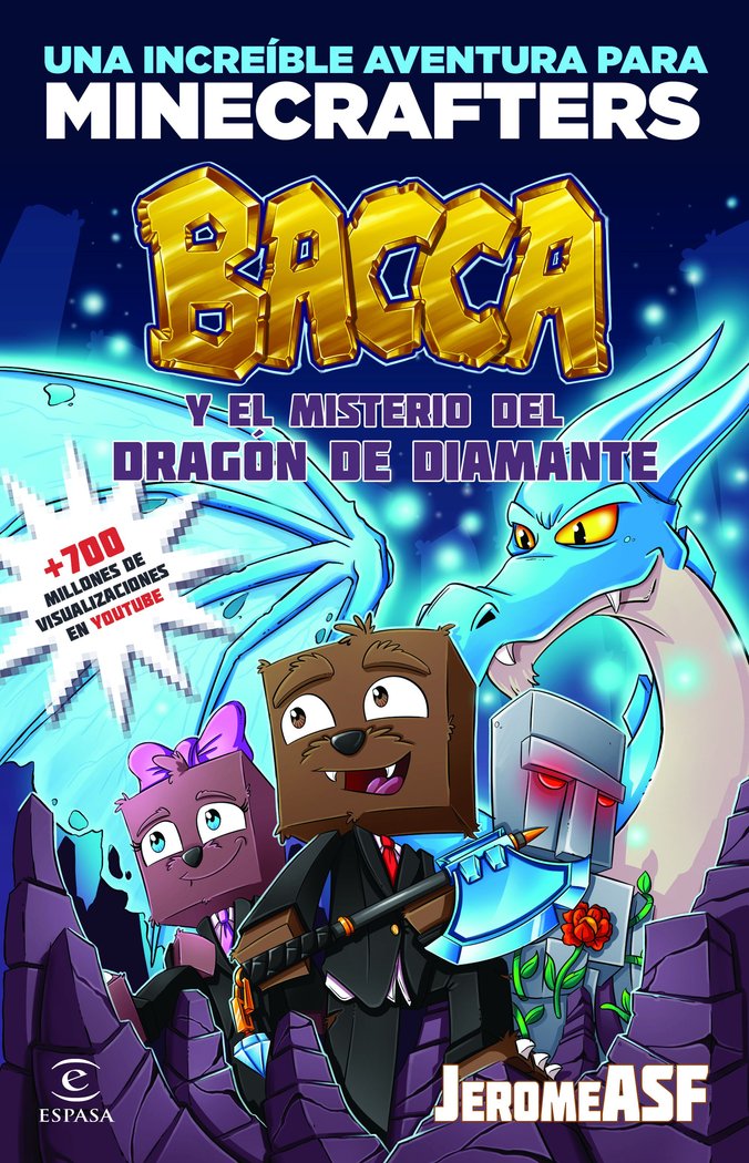 Minecraft. Bacca y el misterio del dragón de diamante, de JeromeASF | portada del libro