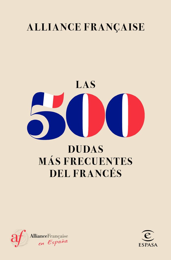 Las 500 dudas más frecuentes del Francés, de Alliance Française | portada del libro