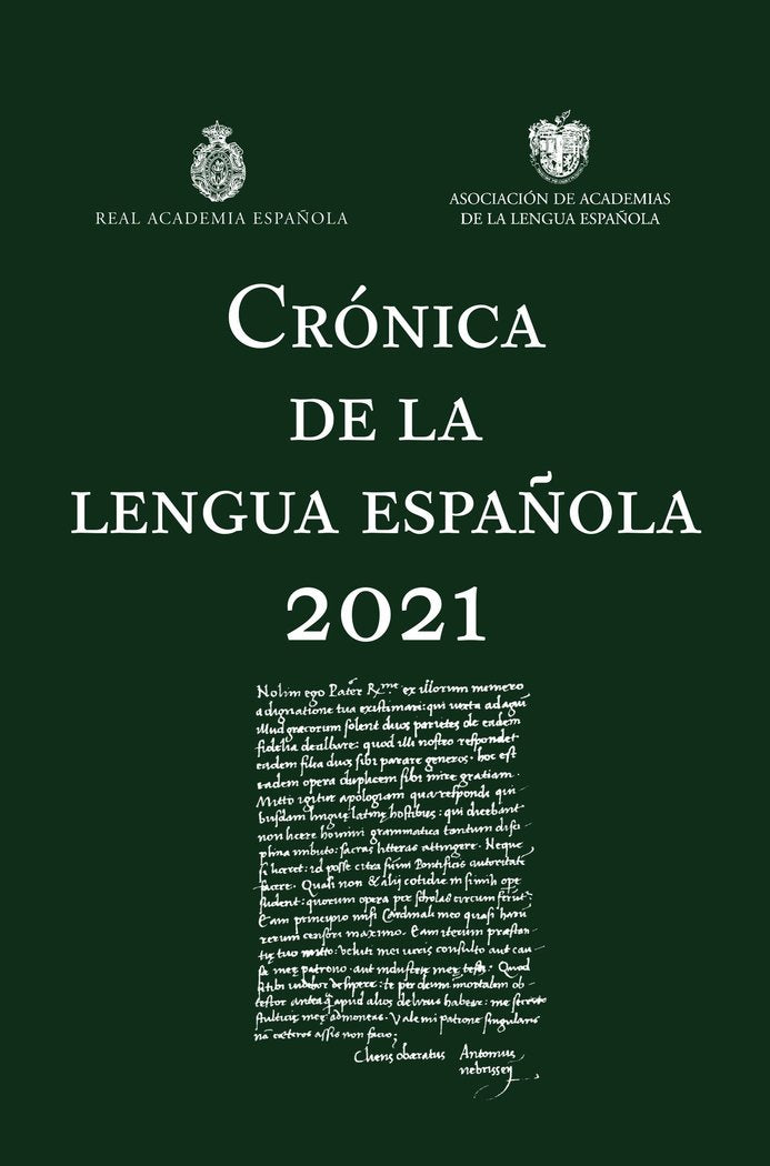 CRONICA DE LA LENGUA ESPAÑOLA 2021, de REAL ACADEMIA ESPAÑOLA | portada del libro
