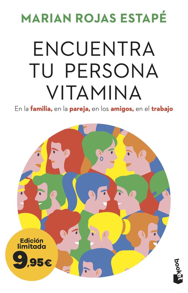 ENCUENTRA TU PERSONA VITAMINA, de MARIAN ROJAS ESTAPE | portada del libro