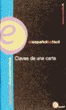 CLAVES DE UNA CARTA, de PANIAGUA | portada del libro