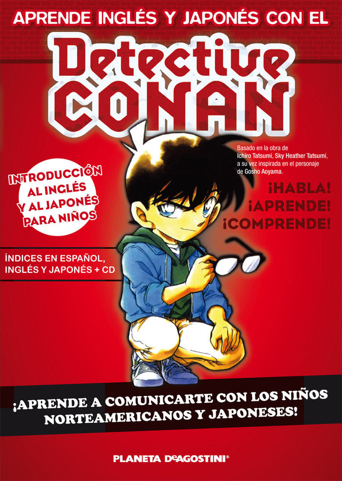 Detective Conan Aprende inglés y japonés, de Aoyama | portada del libro