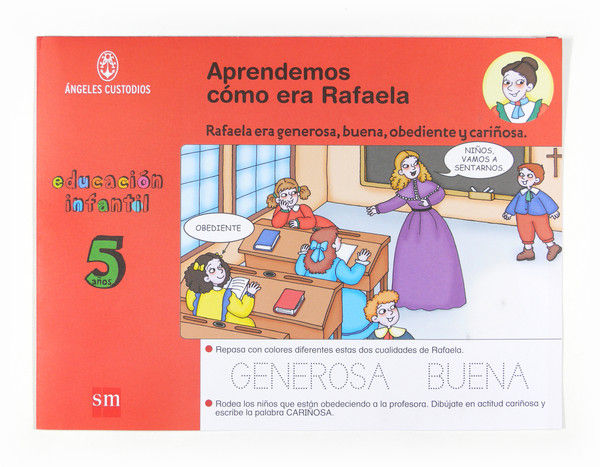 APRENDEMOS COMO ERA RAFAELA 5 AÑOS ANGELES CUSTODIOS, de EQUIPO DE AUTORES DE LOS ANGELES CUSTODI | portada del libro