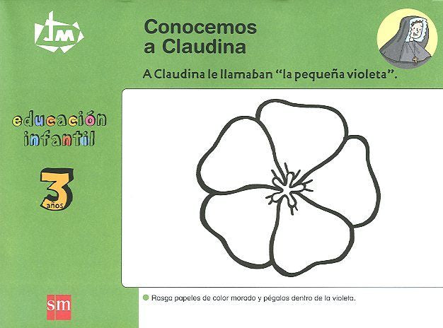 3 AÑOS JM.CONOCEMOS A CLAUDINA 07, de GARCIA ROWE, CARMEN | portada del libro