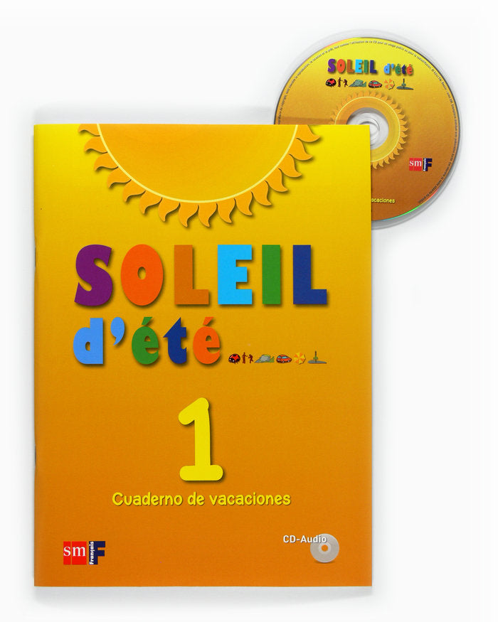 Soleil d'été. 1 ESO. Cuaderno de vacaciones, de Equipo de Idiomas de Ediciones SM, | portada del libro