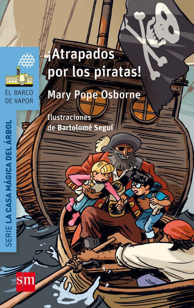 ¡Atrapados por los piratas!, de Osborne, Mary Pope | portada del libro