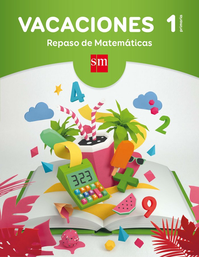 Vacaciones: repaso de Matemáticas. 1 Educación Primaria, de Carvajal Pabón, Begoña | portada del libro