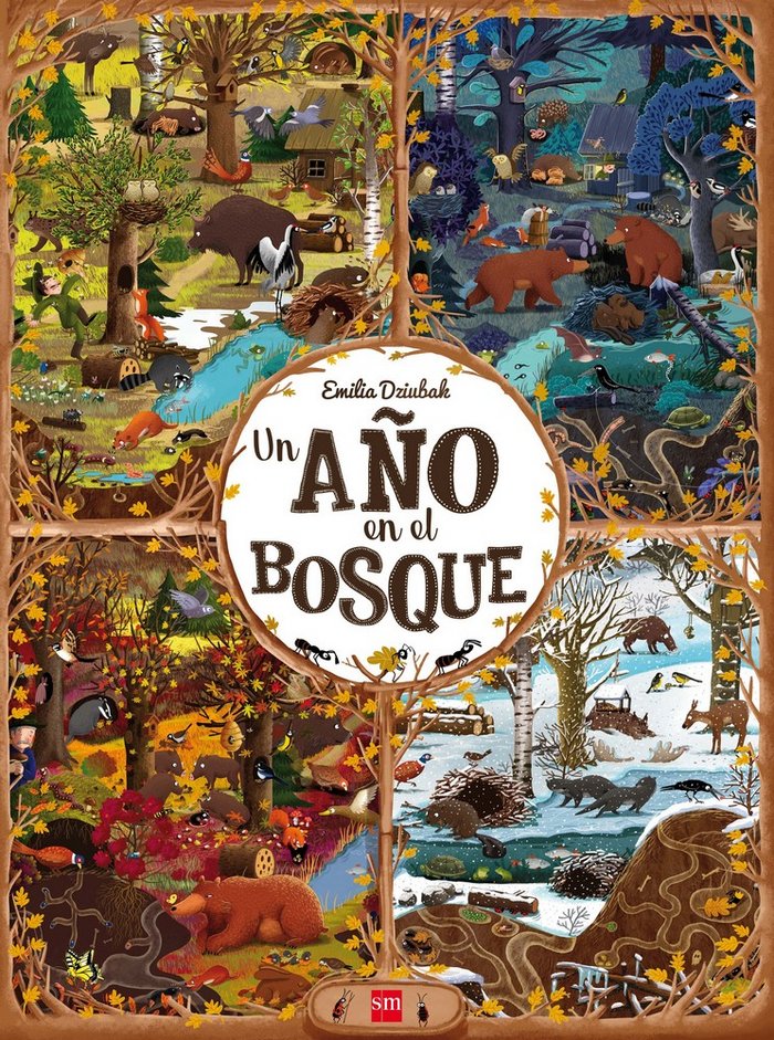 Un año en el bosque, de Dziubak, Emilia | portada del libro