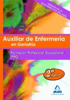 Auxiliar de enfermería en geriatría. Temario de formación profesional ocupacional, de Varios autores | portada del libro