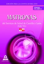 Matronas del servicio de salud de castilla y león (sacyl). Temario volumen ii, de Varios autores | portada del libro