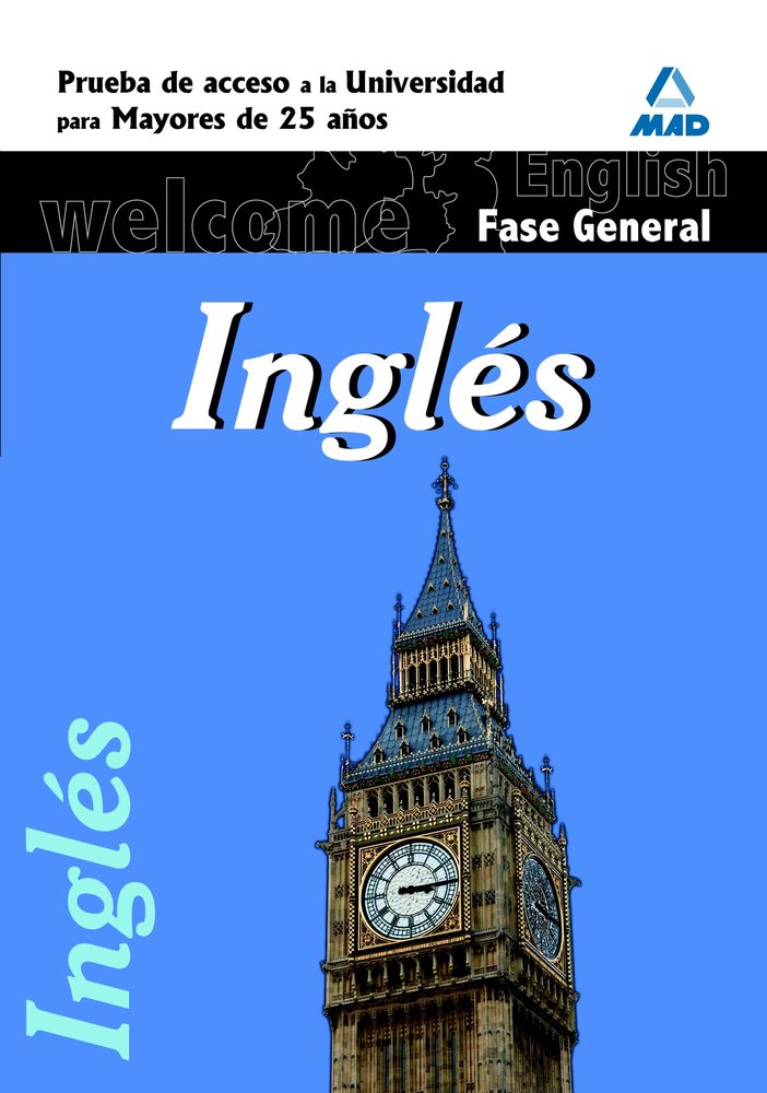 Inglés. Prueba común. Prueba de acceso a la universidad para mayores de 25 años., de Centro De Estudios Vector | portada del 