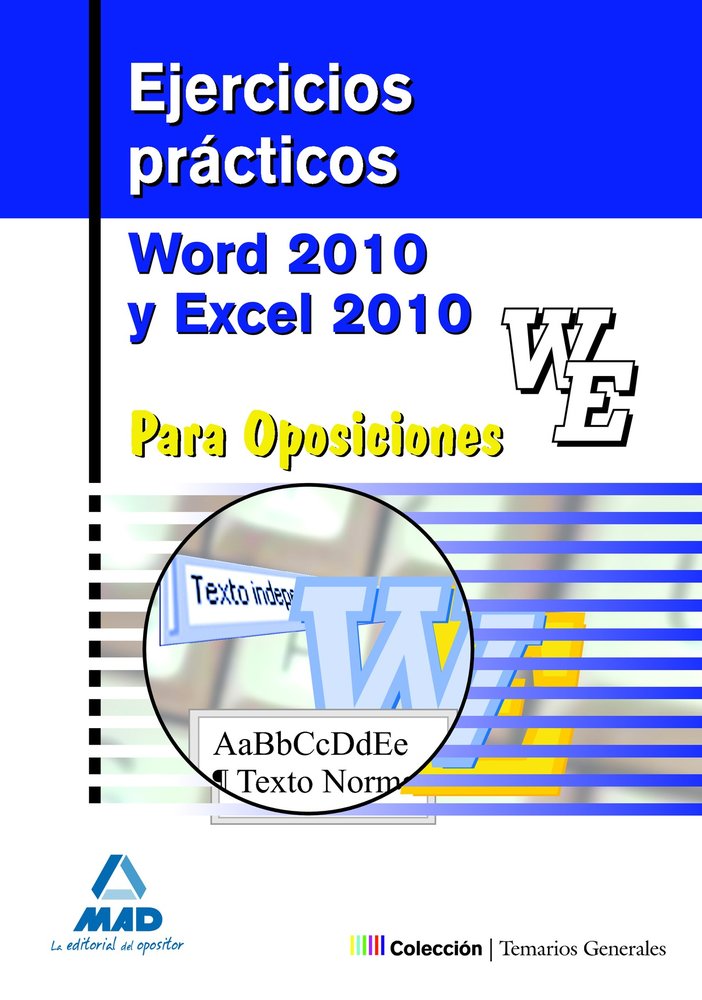 Ejercicios prácticos de Word y Excel 2010 para oposiciones, de ROCHA FREIRE | portada del libro