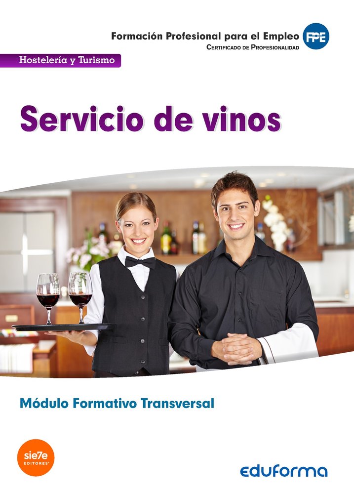 (Transversal) Servicio de vinos. Familia Profesional Hostelería y Turismo., de PUBLICACIONES VERTICE S.L. | portada del libro