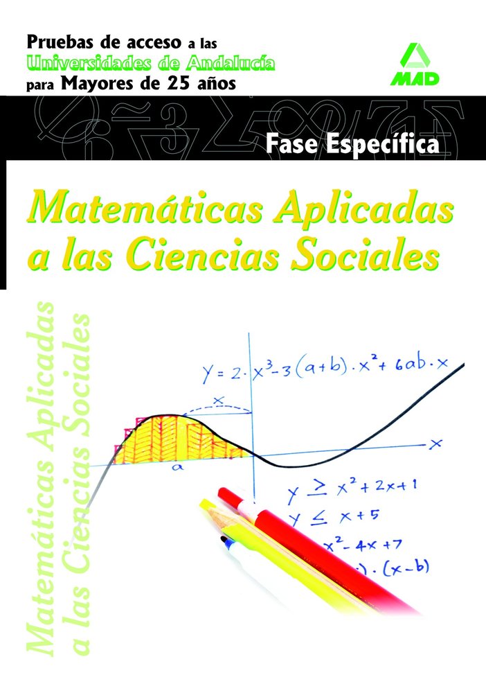 MATEMATICAS ESPECIFICA UNIVERSIDAD PARA MAYORES ANDALUCIA, de AA.VV. | portada del libro