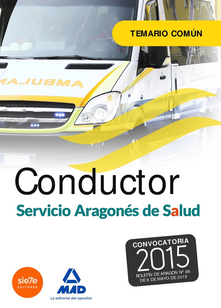 Conductores del Servicio Aragonés de Salud (SALUD-Aragon). Temario común., de CALVO PRIETO | portada del libro