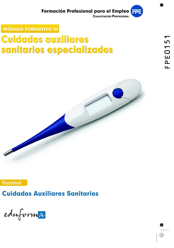 Cuidados auxiliares sanitarios especializados | portada del libro