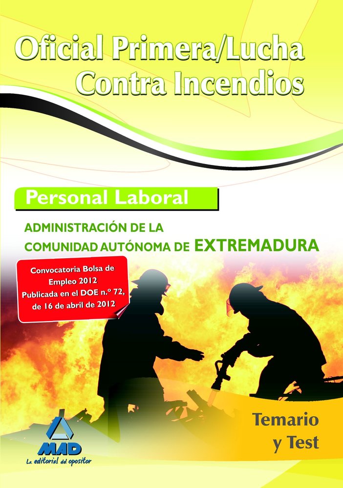 OFICIAL PRIMERA LUCHA CONTRA INCENDIOS | portada del libro