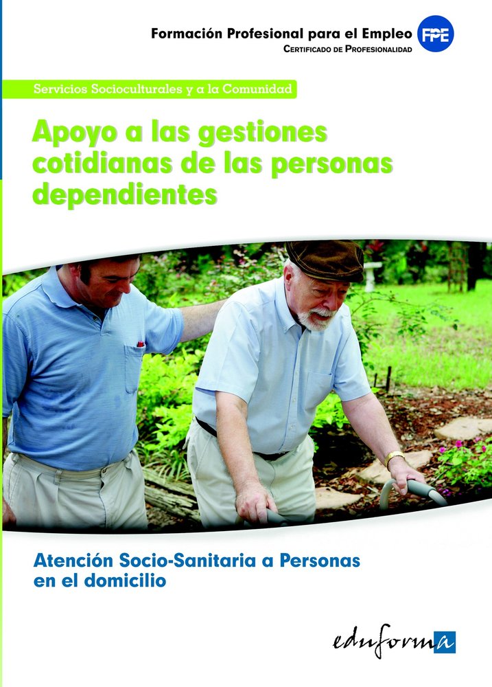 Apoyo a las gestiones cotidianas de las personas dependientes | portada del libro