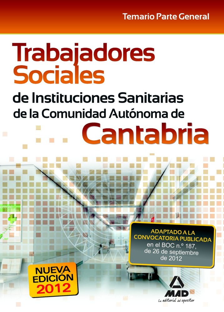 TRABAJADORES SOCIALES DE INSTITUCIONES SANITARIAS DE LA COMUNIDAD AUTONOMA DE CA, de VV.AA. | portada del libro