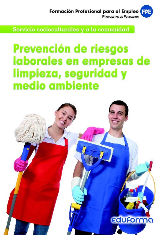 PREVENCION DE RIESGOS LABORALES EN EMPRESAS DE LIMPIEZA, SEG | portada del libro