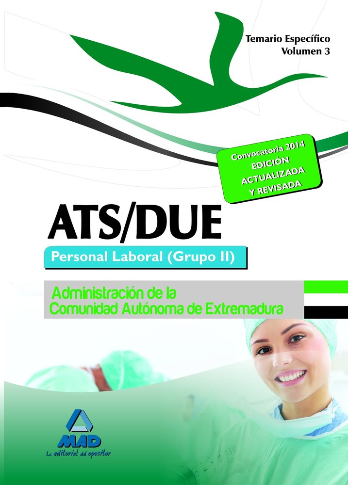 ATS/DUE. Personal Laboral (Grupo II) de la Administración de la Comunidad Autónoma de Extremadura. T, de ANIA PALACIO | porta