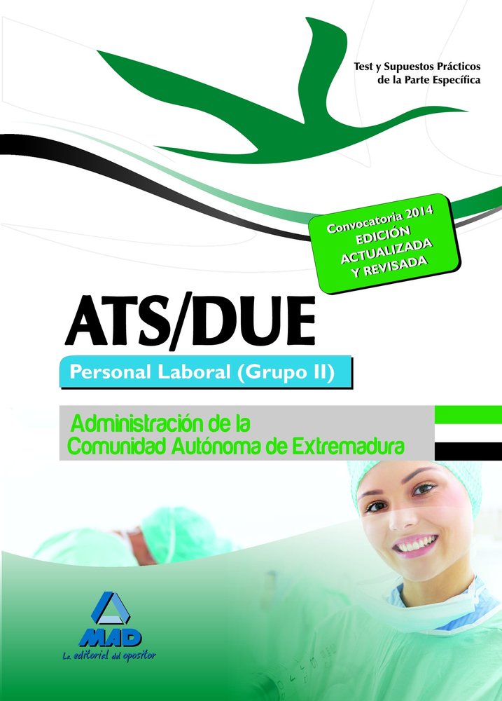 ATS/DUE. Personal Laboral (Grupo II) de la Administración de la Comunidad Autónoma de Extremadura. T, de ANIA PALACIO | porta