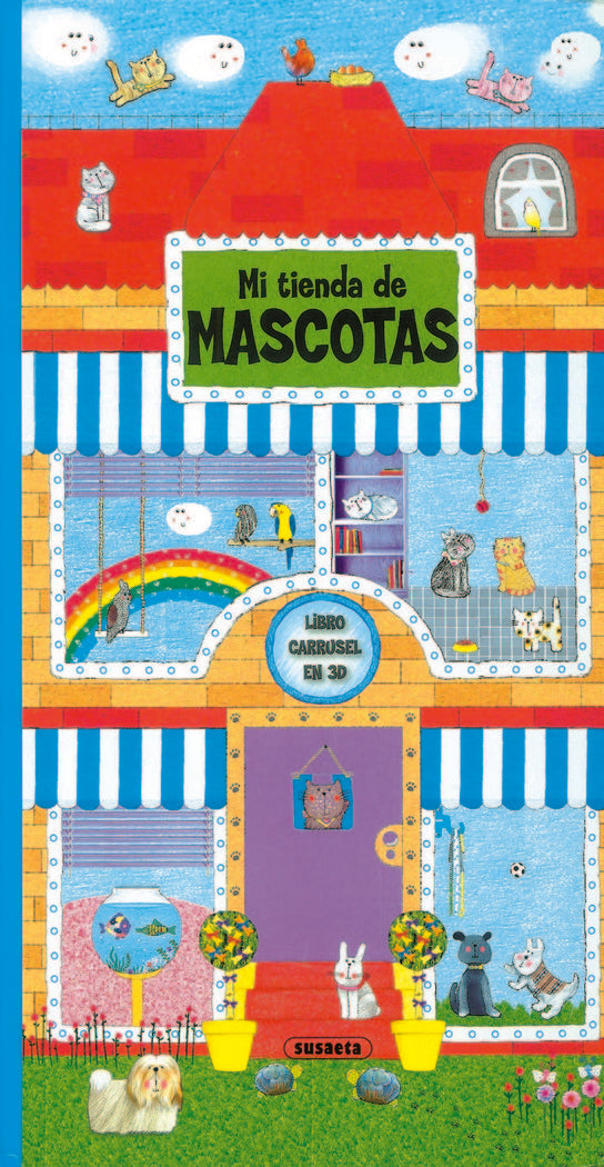 Mi tienda de mascotas - libro carrusel en 3D, de VV.AA | portada del libro
