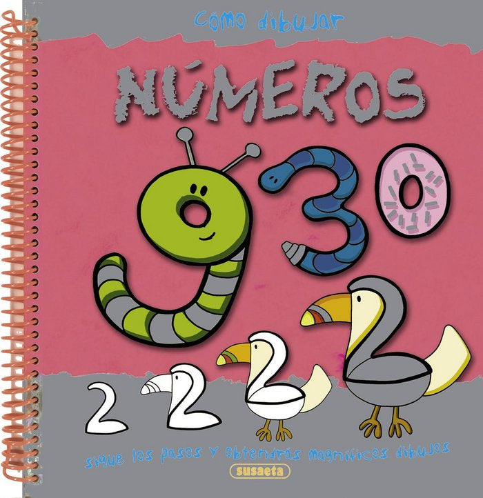 Cómo dibujar números, de Susaeta | portada del libro