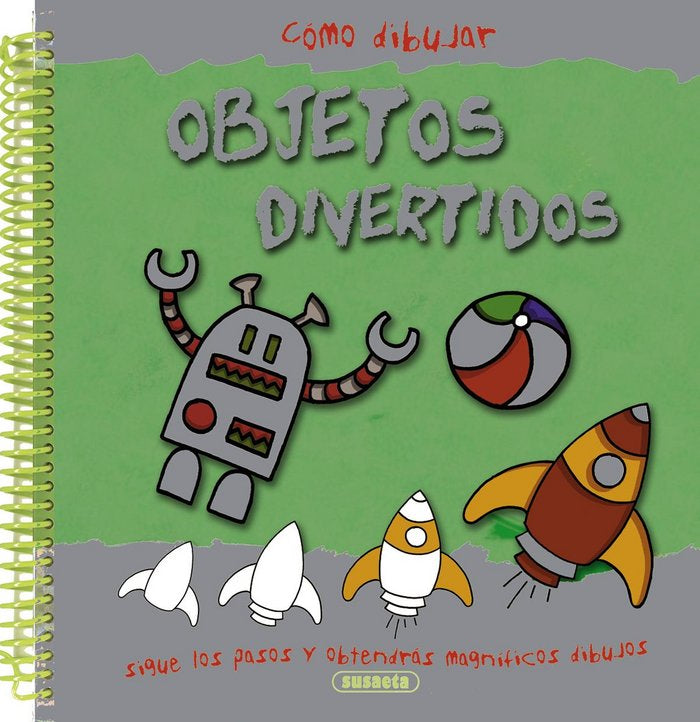 Cómo dibujar objetos divertidos, de Susaeta | portada del libro