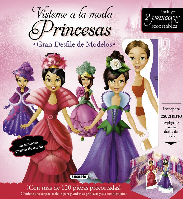 Vísteme a la moda. Princesas, de Susaeta, Equipo | portada del libro