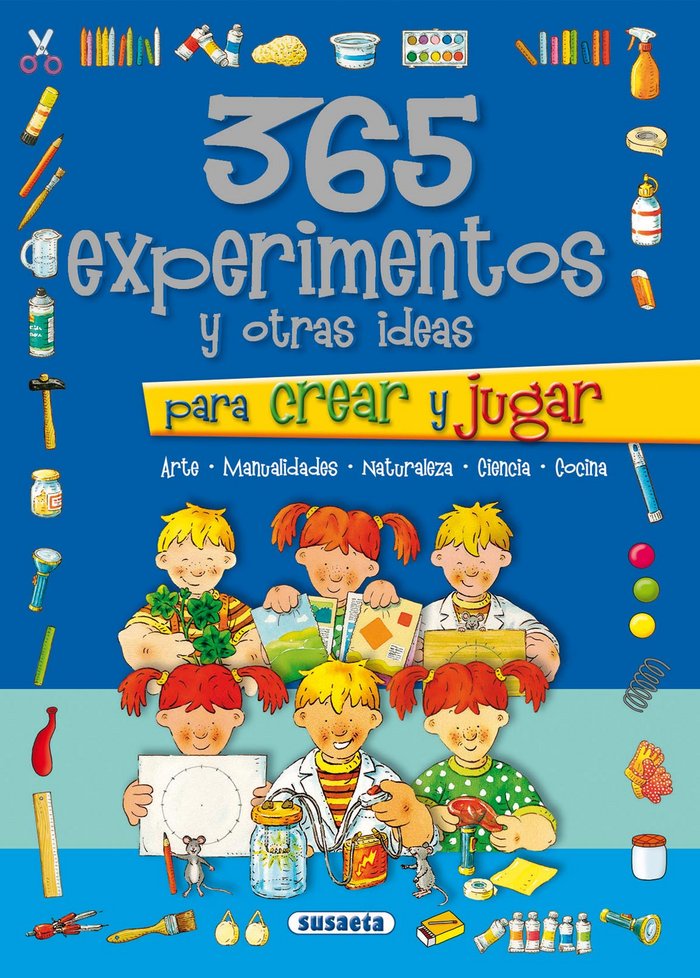 365 experimentos y otras ideas para crear y jugar, de Bergamino | portada del libro
