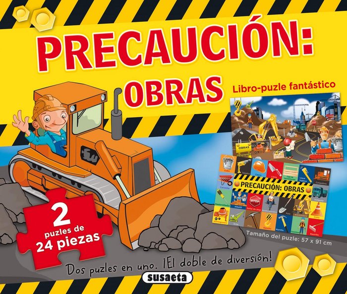 Precaución: obras, de Susaeta | portada del libro