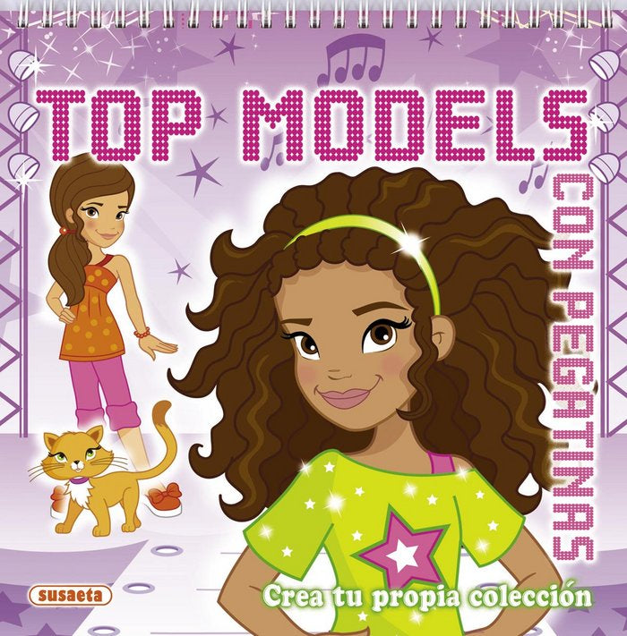 Top models con pegatinas 6, de Susaeta | portada del libro