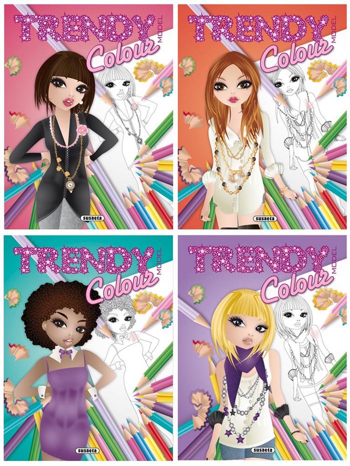 Trendy Colour (4 títulos), de Susaeta | portada del libro