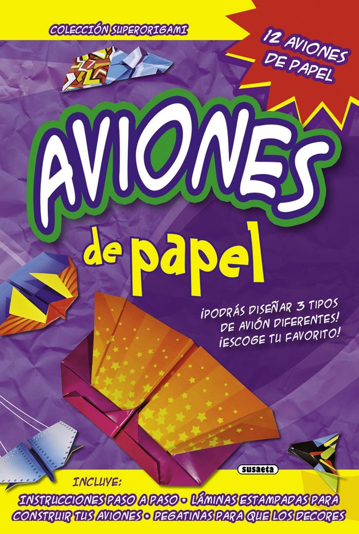 Aviones de papel, de Susaeta, Equipo | portada del libro