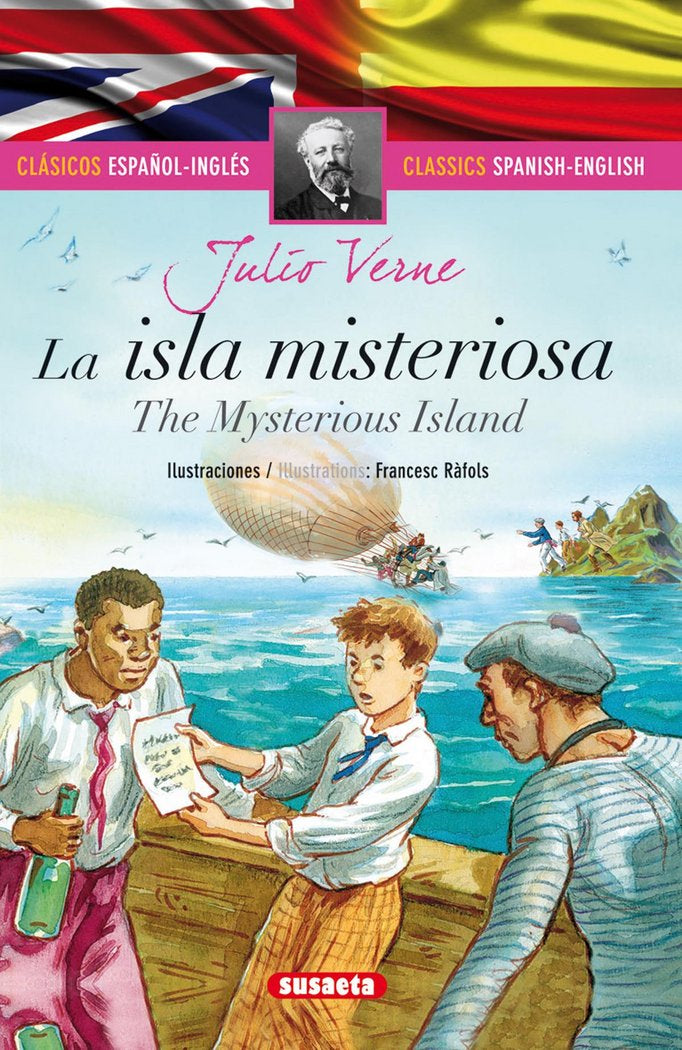 La isla misteriosa (español/inglés), de Verne | portada del libro