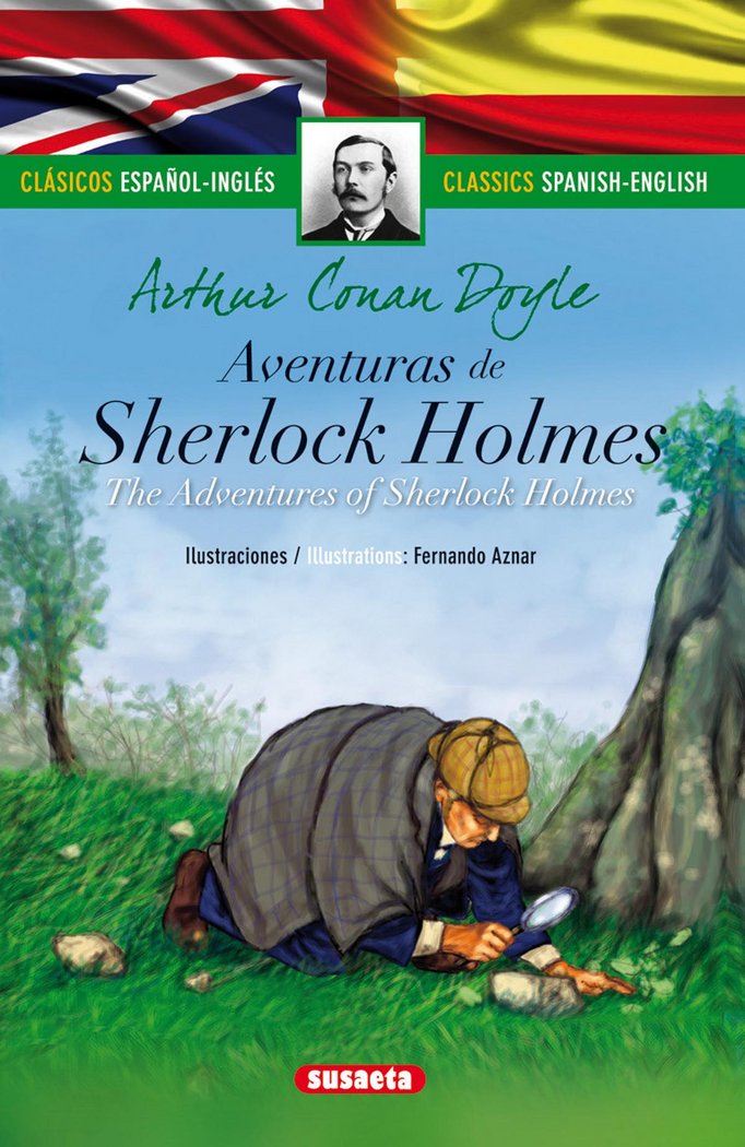 Aventuras de Sherlock Holmes (español/inglés), de Conan Doyle | portada del libro