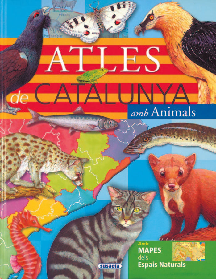 Atles de Catalunya amb animals, de Susaeta | portada del libro