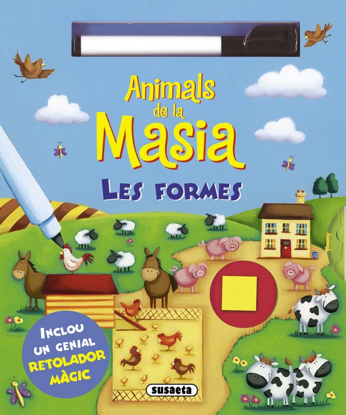 Animals de la masia - les formes, de Susaeta | portada del libro