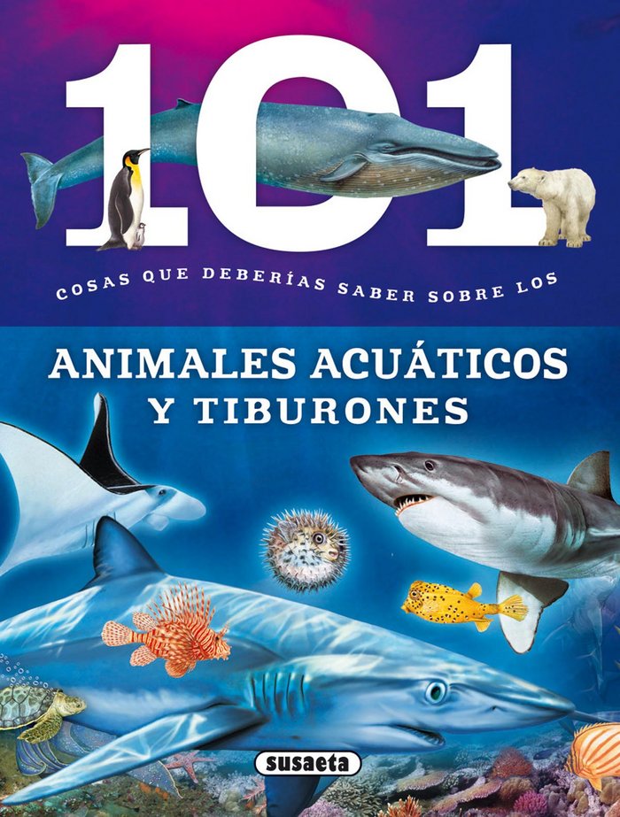 Animales acuáticos y tiburones, de Domínguez, Niko | portada del libro