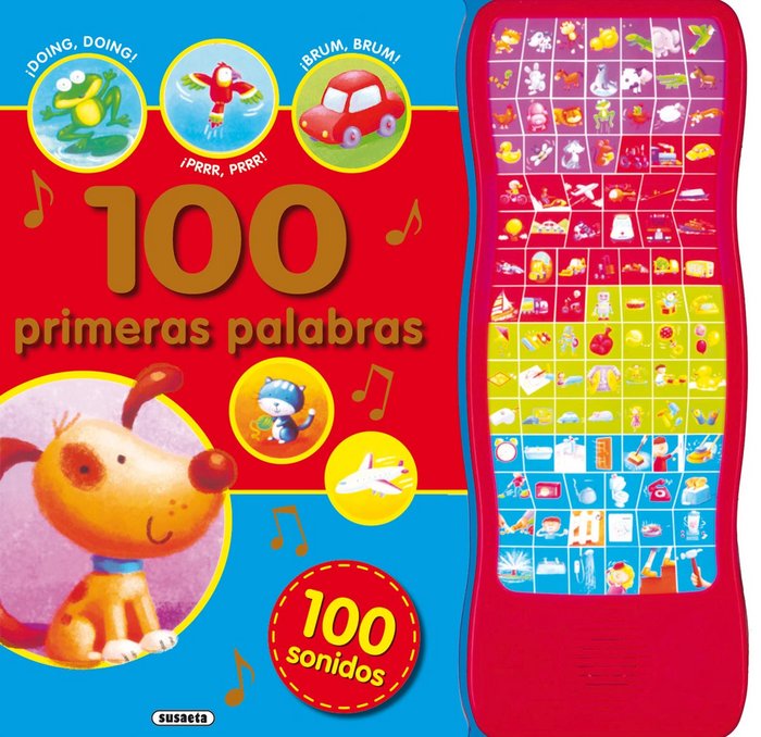 100 primeras palabras con 100 sonidos, de Susaeta | portada del libro