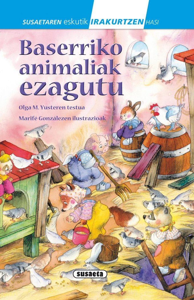 Baserriko animaliak ezagutu, de Martínez Yuste | portada del libro