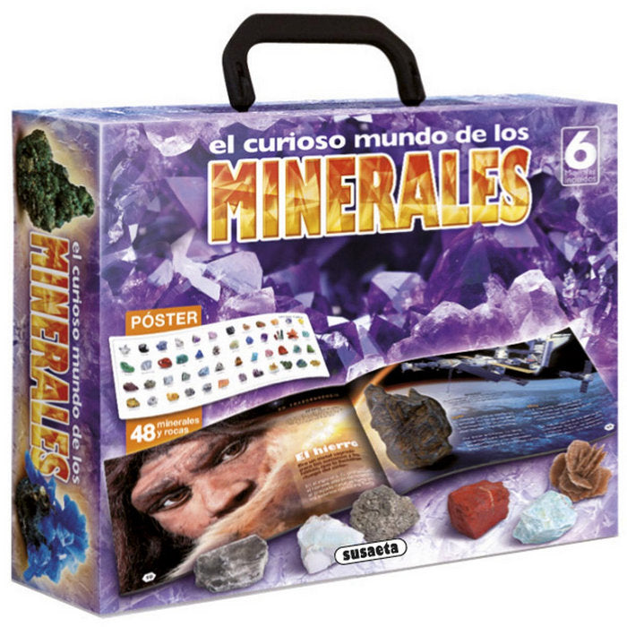 El curioso mundo de los minerales, de Uriel | portada del libro